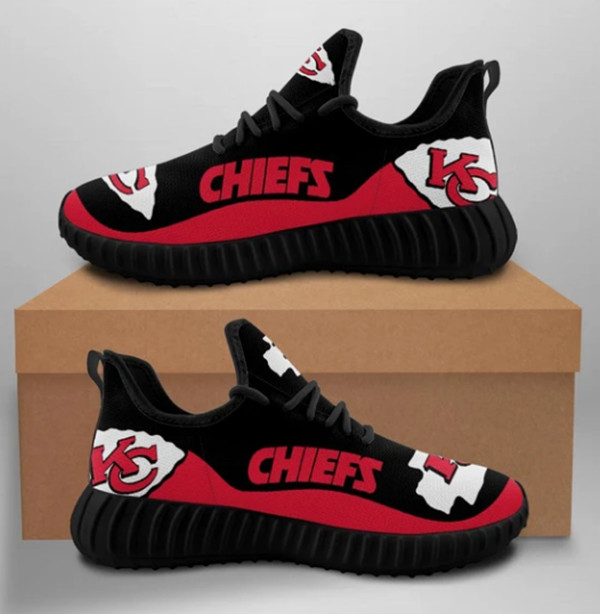 Women's Kansas City Chiefs Mesh Knit Sneakers/Shoes 019